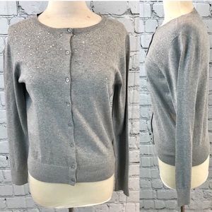 LOFT Rhinestone embellished cardigan